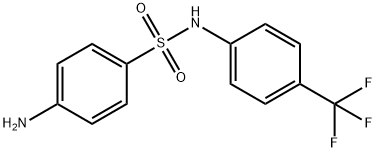 4-アミノ-N-[4-(トリフルオロメチル)フェニル]ベンゼンスルホンアミド 化学構造式