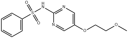N-[5-(2-methoxyethoxy)pyrimidin-2-yl]benzenesulfonamide Struktur