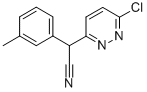 6-氯-Α-(3-甲基苯基)-3-哒嗪乙酰腈 结构式