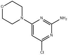 4-クロロ-6-(4-モルホリニル)-2-ピリミジンアミン 化学構造式