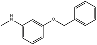 3-(ベンジルオキシ)-N-メチルアニリン 化学構造式
