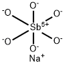 ヘキサヒドロキソアンチモン(V)酸ナトリウム 化学構造式