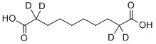 1,10-DECANEDIOIC-2,2,9,9-D4 ACID Struktur
