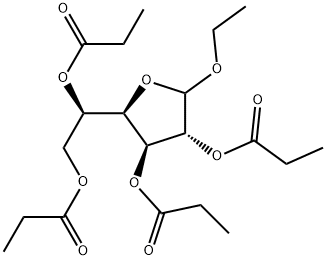 D-Glucofuranoside, ethyl, tetrapropanoate 结构式