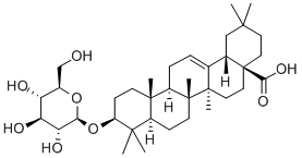 3β-(β-D-Glucopyranosyloxy)olean-12-en-28-oic acid Structure