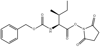 N-(苯基甲氧基羰基)-L-异亮氨酸 2,5-二氧代-1-吡咯烷基酯, 3391-99-9, 结构式