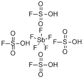 fluorosulphuric acid, compound with antimony pentafluoride (4:1) Struktur