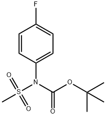 Carbamic acid, (4-fluorophenyl)(methylsulfonyl)-, 1,1-dimethylethyl ester (9CI) Struktur