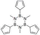 2,4,6-Tri(2,4-cyclopentadien-1-yl)-1,3,5-trimethylborazine Structure