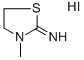 3-甲基-1,3-噻唑啉-2-亚胺氢碘化物 结构式