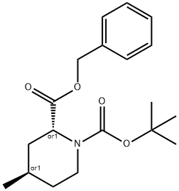 BENZYL (+/-)-TRANS-N-BOC-4-METHYL-PIPERIDINE-2-CARBOXYLATE|(+/-)-TRANS-N-BOC-4-甲基-哌啶-2-甲酸苄酯