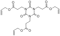 2,4,6-トリオキソ-1,3,5-トリアジン-1,3,5(2H,4H,6H)-トリプロピオン酸トリ-2-プロペニル 化学構造式