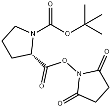 BOC-L-脯氨酸 N-羟基琥珀酰亚胺酯 结构式