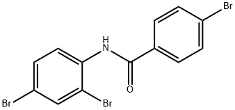 4-ブロモ-N-(2,4-ジブロモフェニル)ベンズアミド 化学構造式