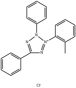 o-トリルテトラゾリウム レッド 化学構造式