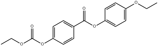 ETHYL 4-(4'-ETHOXYPHENOXYCARBONYL)PHENYL CARBONATE Structure