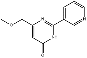 6-(METHOXYMETHYL)-2-(3-PYRIDYL)PYRIMIDIN-4-OL Struktur