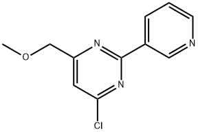 4-Chloro-6-(methoxymethyl)-2-(pyridin-3-yl)pyrimidine Structure