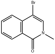 4-溴-2-甲基异喹啉-1(2H)-酮 结构式