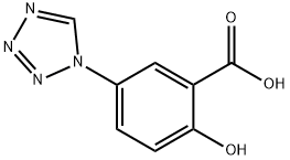 2-HYDROXY-5-(1H-TETRAZOL-1-YL)BENZOIC ACID Structure