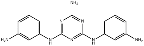 N,N'-Bis(3-aminophenyl)-1,3,5-triazine-2,4,6-triamine 结构式