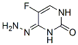 2,4(1H,3H)-Pyrimidinedione, 5-fluoro-, 4-hydrazone (9CI) Structure