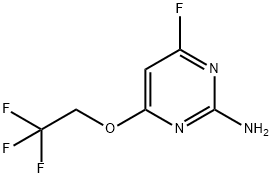 2-AMINO-4-TRIFLUOROETHOXY-6-FLUOROPYRIMIDINE Structure