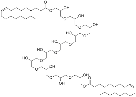 聚甘油-10 二油酸酯,33940-99-7,结构式