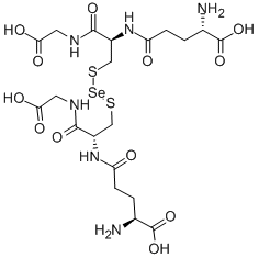 N,N'-[3,3'-(セレノビスチオ)ビス[(2S)-2-(L-γ-グルタミルアミノ)プロパノイル]]ビスグリシン 化学構造式