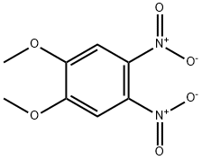 1,2-ジメトキシ-4,5-ジニトロベンゼン 化学構造式