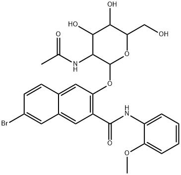 NAPHTHOL AS-BI N-ACETYL-BETA-D-GLUCOSAMINIDE Struktur