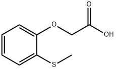 [2-(甲硫基)苯氧基]乙酸 结构式