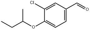 4-SEC-ブトキシ-3-クロロベンズアルデヒド 化学構造式