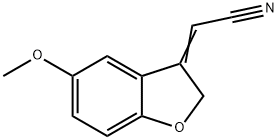 Acetonitrile, (5-methoxy-3(2H)-benzofuranylidene)- (9CI) Struktur
