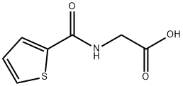 (2-テノイルアミノ)酢酸 化学構造式