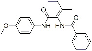 Benzamide, N-[1-[[(4-methoxyphenyl)amino]carbonyl]-2-methyl-1-butenyl]- (9CI) Structure