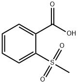 2-メチルスルホニル安息香酸 化学構造式