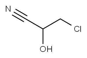 3-chloro-2-hydroxypropiononitrile Struktur