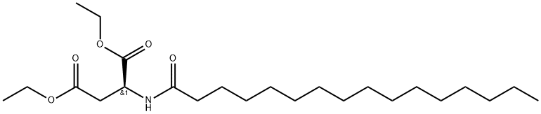 パルミトイルアスパラギン酸ジエチル 化学構造式