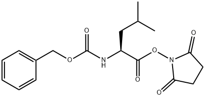 [(S)-1-[[(2,5-ジオキソ-1-ピロリジニル)オキシ]カルボニル]-3-メチルブチル]カルバミン酸ベンジル 化学構造式