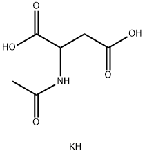 dipotassium N-acetyl-DL-aspartate Struktur