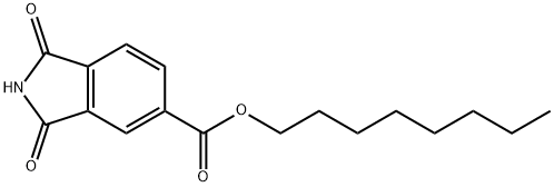 2,3-Dihydro-1,3-dioxo-1H-isoindole-5-carboxylic acid octyl ester Structure