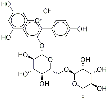 氯化天竺葵素-3-O-芸香糖苷, 33978-17-5, 结构式