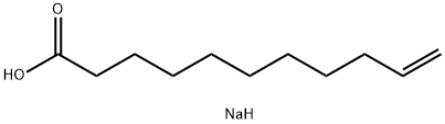 10-ウンデセン酸ナトリウム 化学構造式