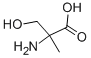 2-アミノ-3-ヒドロキシ-2-メチルプロパン酸 化学構造式