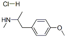 p-methoxy-N,alpha-dimethylphenethylamine hydrochloride Structure