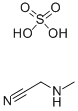 METHYLAMINOACETONITRILE SULFATE Structure