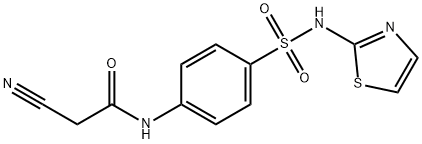 2-氰基-N-[4-(1,3-噻唑-2-基氨基磺酰基)苯基]乙酰胺 结构式