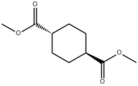 trans-1,4-シクロヘキサンジカルボン酸ジメチル 化学構造式