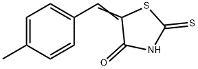(5E)-2-メルカプト-5-(4-メチルベンジリデン)-1,3-チアゾール-4(5H)-オン 化学構造式